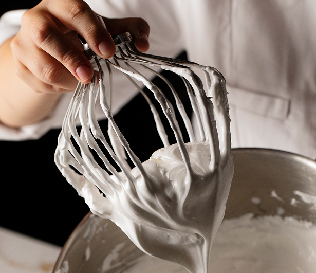 Chef Whisking Meringue